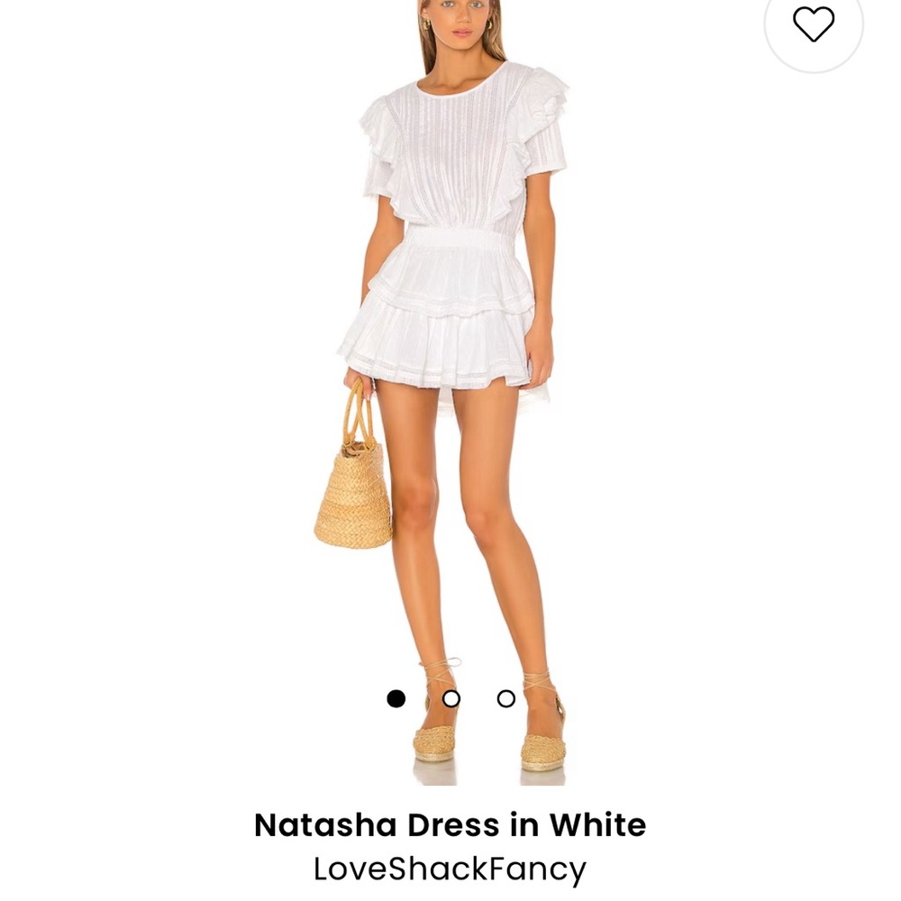 LoveShackFancy Natasha Mini Dress White XS